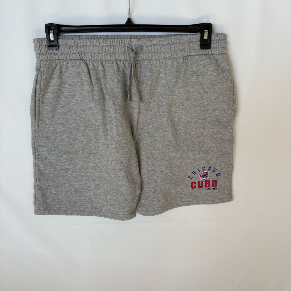 Chicago Cubs Majestic Gray Athletic Mens Shorts with Logo. Size XL. INV25/353